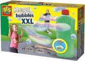 SES - Mega bubbles XXL - bellenblaas - met handige tool, paperclips en sterk zeepsop voor de leukste grote bellen