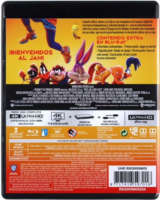 Space Jam: A New Legacy [Blu-Ray 4K]+[Blu-Ray], Onbekend | Dvd's | bol