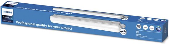 Philips Projectline waterproof lichtbalk 60cm koel wit licht - met doorbekabeling - 2000 lumen