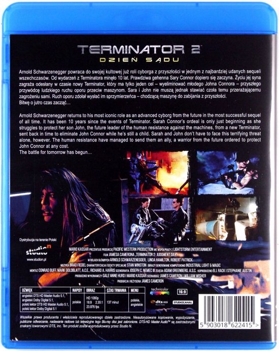 Terminator 2 Judgment Day [BluRay] (Bluray), Linda Hamilton Dvd