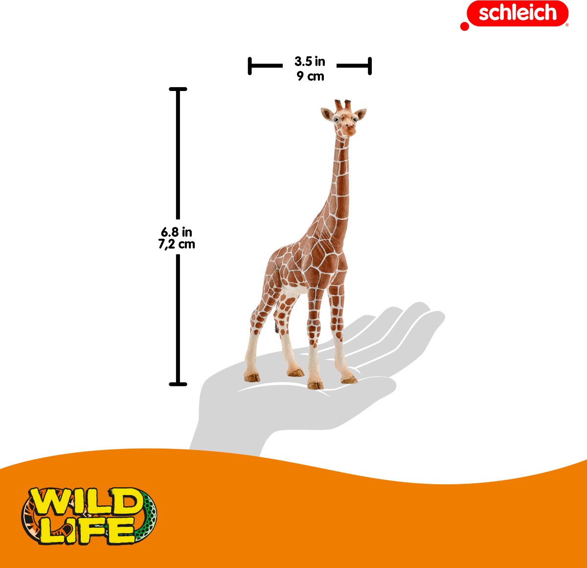 schleich WILD LIFE - Vrouwtjesgiraf - Speelfiguur - Kinderspeelgoed voor Jongens en Meisjes - 3 tot 8 jaar - 14750 — afbeelding 2