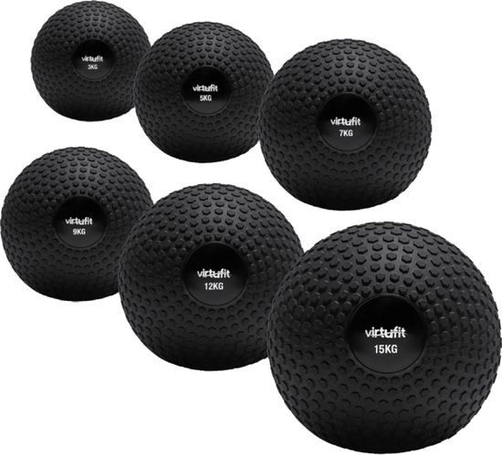 Foto: Virtufit slam ball set 3 5 7 9 12 15 kg slam ball medicijnbal gewicht bal comfortabele grip fitness bal