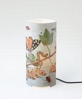 Pack lampe - Lampe de table normale - Insectes et fruits - Van Kessel - 30 cm de haut - ø12cm - Y compris lampe LED