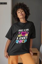 K-POP T-Shirt Maat XL Merchandise - Just a girl who loves KPOP