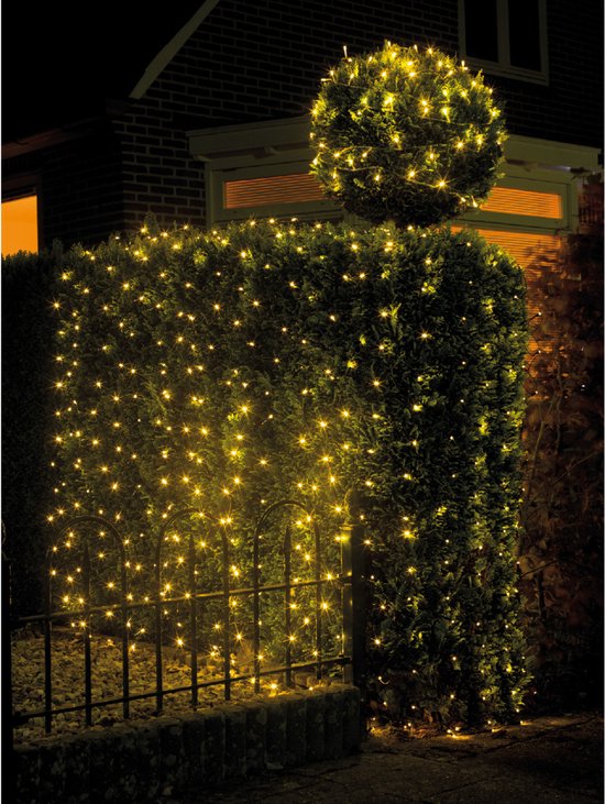 Lumineo kerstverlichting net / netverlichting 100 x 260 cm - Verlichting netten voor over een boompje - Lumineo