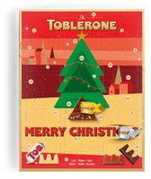 Toblerone Adventskalender - Adventkalender 2023 - 24 overheerlijke Toblerone Chocolaatjes - Verschillende smaken Chocolade - Het perfecte kerstcadeau - "Merry Christmas"