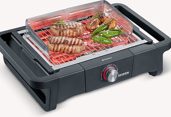 SEVERIN PG8123 Barbecue de table Style Evo 2500W - 0° a 350°C en 10 min