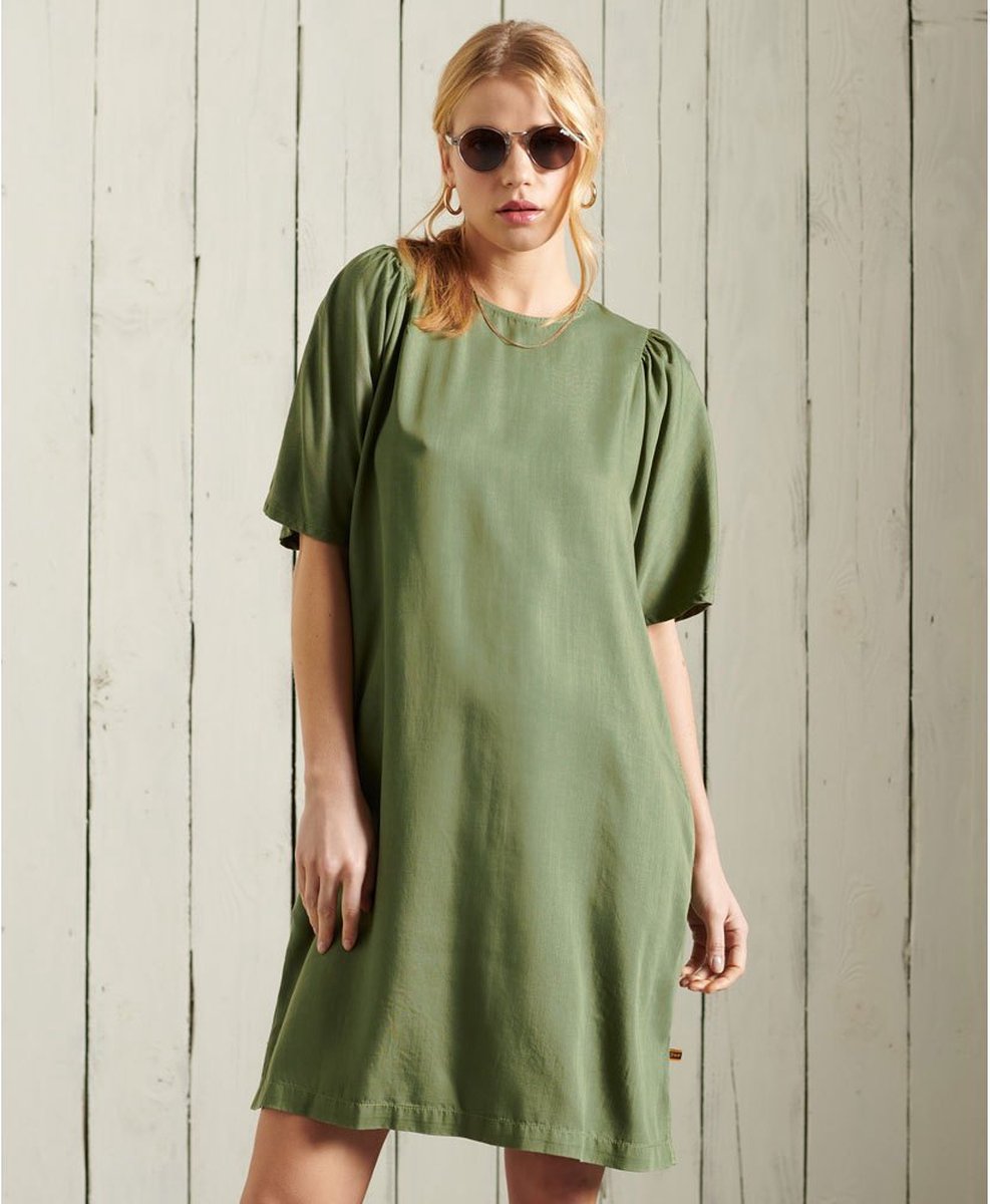 Superdry Tencel Korte Jurk XS Vrouw Four Leaf Clover