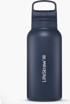 Lifestraw Go 2.0 - Bouteille d'eau en acier avec filtre - 1L - Blue mer Égée