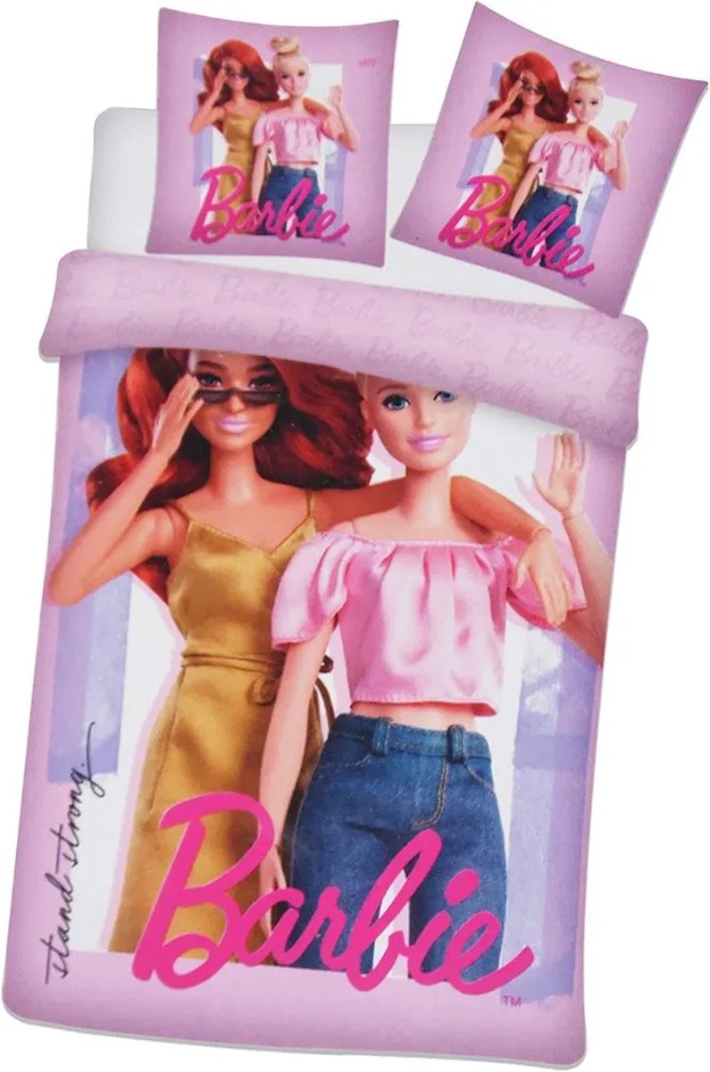 Barbie Dekbedovertrek 140 x 200 cm Kussensloop 70×90 cm