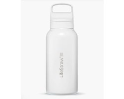 LifeStraw waterfilterfles Go 2.0 RVS geïsoleerd 1 liter - Wit