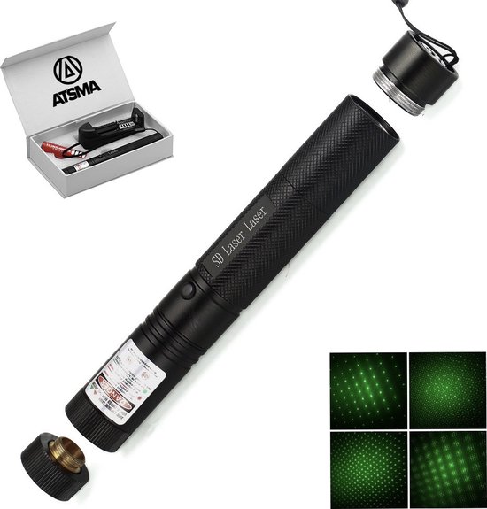 Pointeur laser vert puissant rechargeable