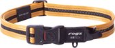 Rogz Air Tech Halsband Zwart&Oker - Hondenhalsband - 43-70 cm