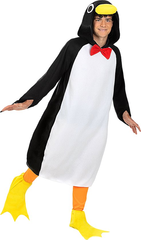 FUNIDELIA Pinguin Onesie - Pinguin Kostuum voor volwassenen - Maat: S