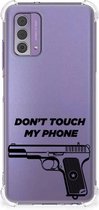 Cover Case Geschikt voor Nokia G42 Telefoonhoesje met doorzichtige rand Pistol Don't Touch My Phone