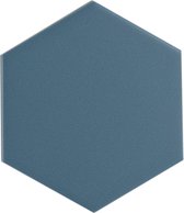 Cifre Cerámica Hexagon Timeless Vloer- en Wandtegel Marine Mat 15x17cm Vintage Mat Blauw