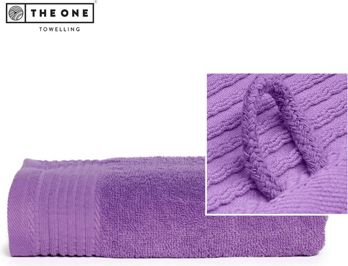 The One Towelling Classic handdoek - Hoge vochtopname - 100% Zacht katoen - 50 x 100 cm - Paars
