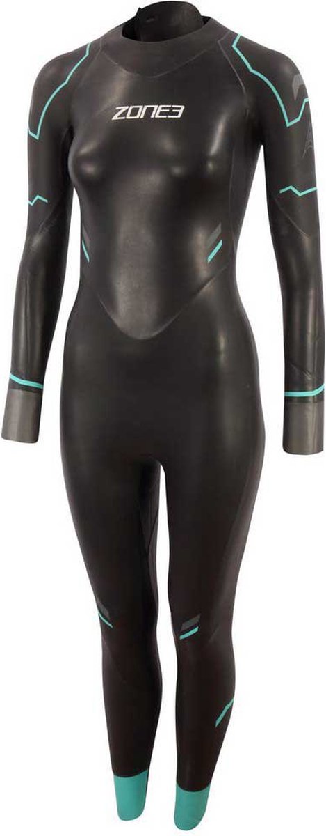 2023 Zone3 Dames Advance Triathlon Wetsuit - Black / Turquois L