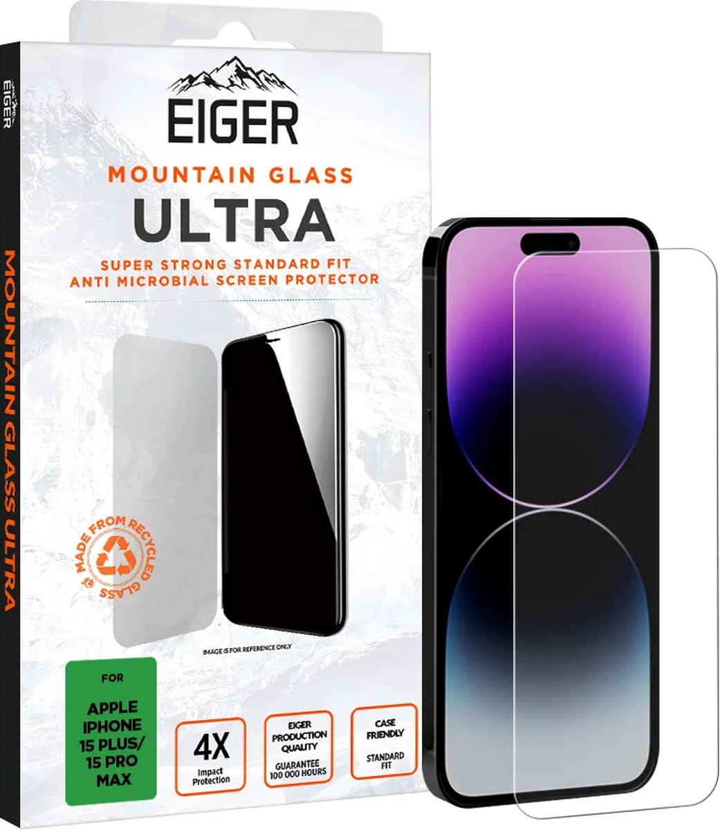 VERRE TREMPE PREMIUM 2.5D PRIVACY POUR APPLE IPHONE 15 PLUS / 15 PRO MAX -  EIGER®