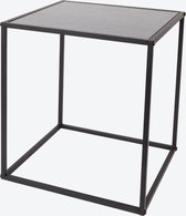 Bijzettafel MDF en metalen poten37.5x37.5x41 side table