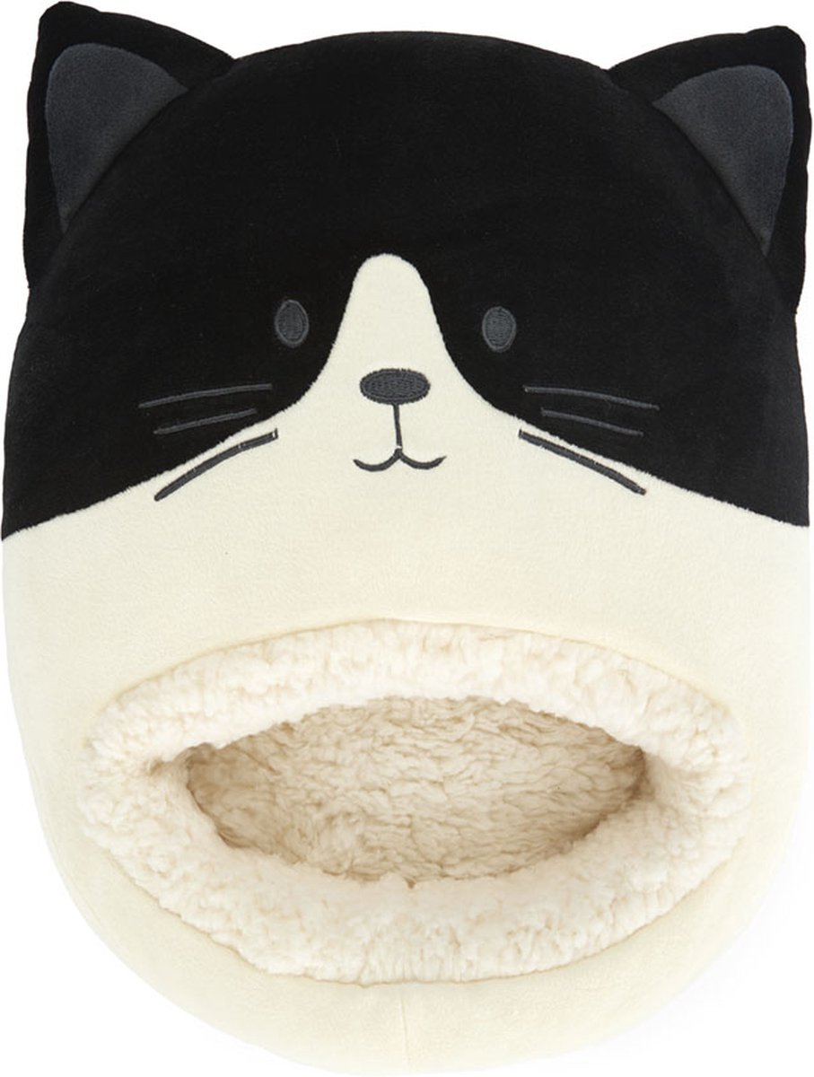 Goedkoopste Balvi Voetenwarmer Kat Poes Kitty Wit Zwart One Size