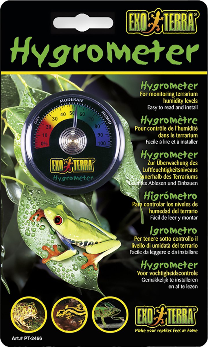 Exo Terra Hygrometer Rept-O-Meter - Hygrometer - per stuk Analoog