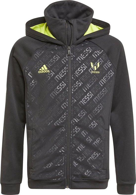 Pull Adidas Messi Avec Fermeture Éclair Noir / Yellow Semi Solar - 4-5 ans  - Enfants | bol