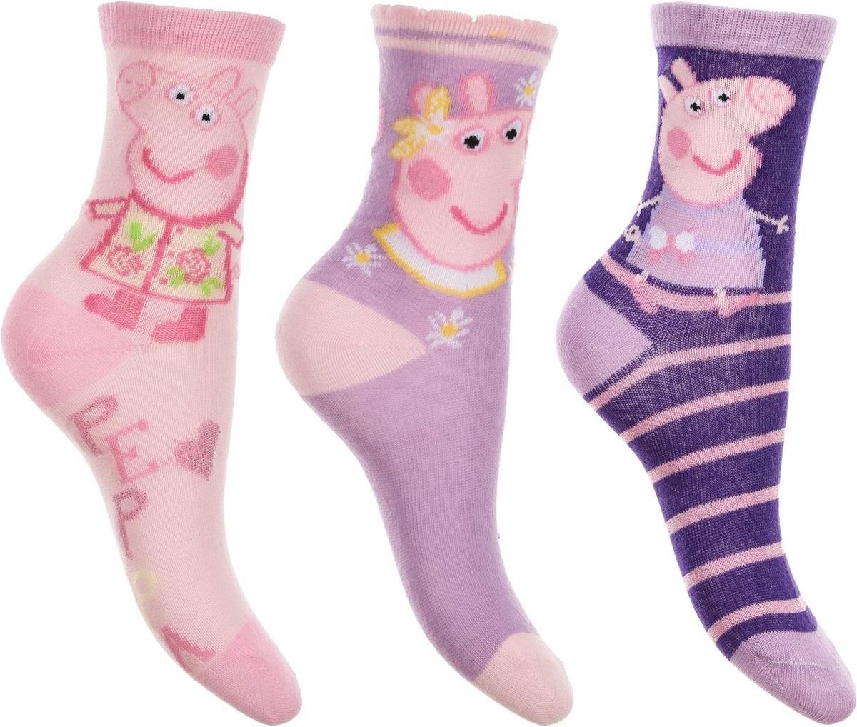 Peppa Pig - 3 paar sokken Peppa Big - 3-pack - maat 31/34