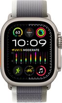 Apple Watch Ultra 2 - GPS + Cellular - 49mm - Titanium Case with Green/Grey Trail Loop - M/L�