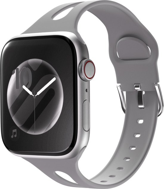Bracelet en silicone pour Apple watch taille 42-44-45 mm - gris