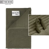 The One Benefit Guest Serviettes Olive Green 30x50cm