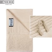 The One Towelling Classic Gastendoek - Kleine handdoek - Hoge vochtopname - 100% Gekamd katoen - 30 x 50 cm- Beige