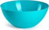 Plasticforte Serveerschaal/saladeschaal - D26 x H12 cm - kunststof - blauw - 3500 ml