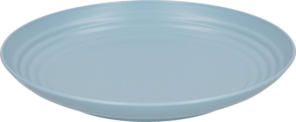Plasticforte Rond bord/camping bord - D25 cm - ijsblauw - kunststof
