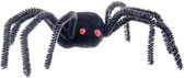 Enge Halloween nep/namaak spinnen - set 4x stuks - zwart - plastic - insecten/dieren