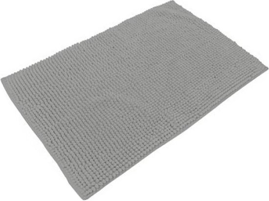 Urban Living Badkamerkleedje/badmat tapijt - voor op de vloer - steengrijs - 50 x 80 cm - anti slip