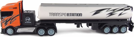 Camion radiocommandé à quatre canaux 2.4G, camion-citerne à gaz, télécommande sa