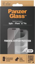 PanzerGlass Screenprotector geschikt voor Apple iPhone 15 Pro Glazen | PanzerGlass Classic Fit Screenprotector - Case Friendly