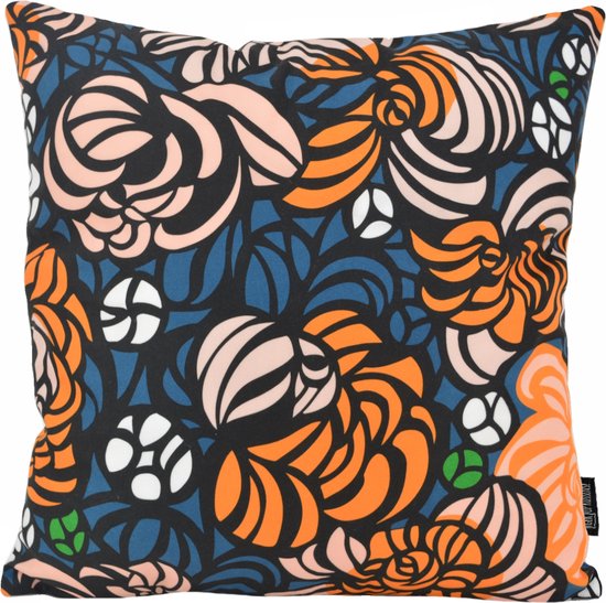 Sierkussen Fusion Flowers #1 | 45 x 45 cm | Katoen/Polyester
