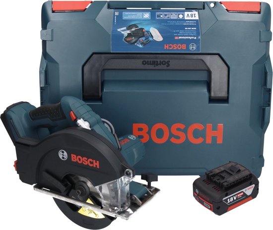Bosch GKM 18V-50 Professional scie circulaire à métaux sans fil 18 V 136 mm sans balais + 1x batterie 5,0 Ah + L-Boxx - sans chargeur
