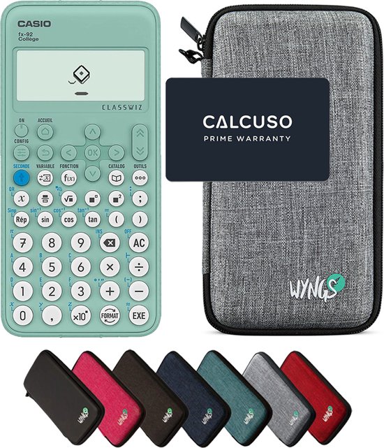 CALCUSO Pack de base Gris clair de la calculatrice Casio FX-92 Collège  Classwiz | bol