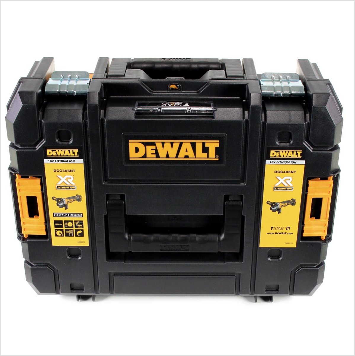 DeWALT accu haakse slijper DCG405P2-QW 18v inclusief TSTAK 125mm