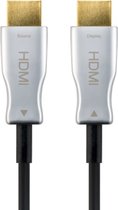 Actieve HDMI 2.0 Kabel - 4K 60Hz - Verguld - 20 meter - Zwart/Zilver