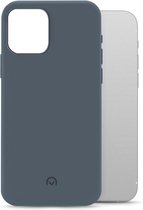 Mobilize Rubber Gelly Telefoonhoesje geschikt voor Apple iPhone 12/12 Pro Hoesje Flexibel TPU Backcover - Matt Blue