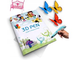 Tekenboekje voor 3D-pen - Hulpmiddel voor tekenen - Kinderen - Sjablonen - Voor alle 3d-pennen