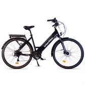 Urbanbiker Sidney | Elektrische fiets Urban | Autonomie 100KM | Zwart | 26"