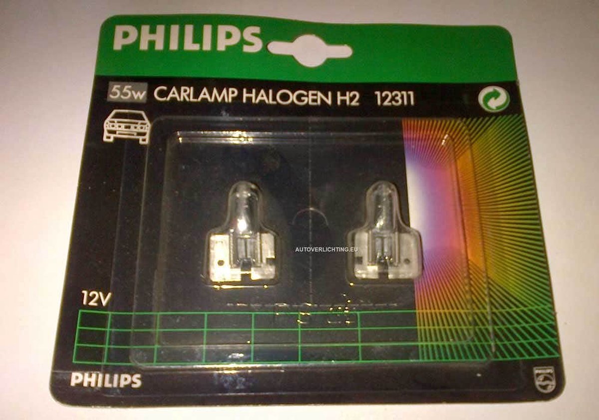 Philips Halogeen Duoblister 12v H2 55 watt