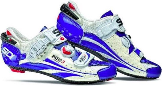 Chaussures de cyclisme Sidi ERGO 3 Carbon Wit Blauw Vernice - Taille 39