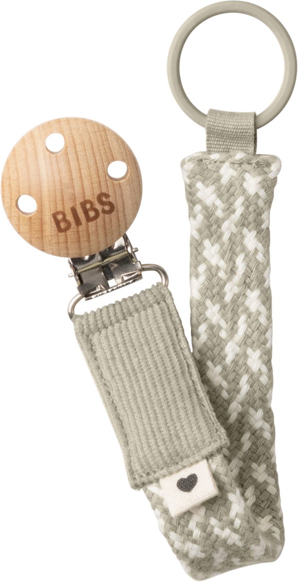 Goedkoopste Bibs Speenkoord Paci Braid Sand/Ivory