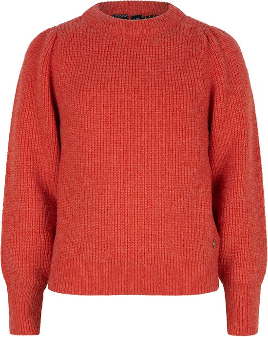 Indian Blue meiden gebreide sweater Chunky Orange Red